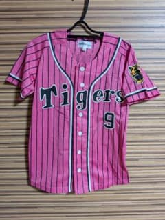 阪神タイガース ユニフォーム ピンク Sサイズ 9ホワイトブラック