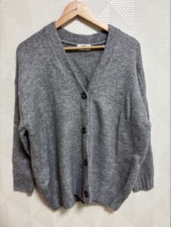 AZUL BY MOUSSY ニットカーディガン グレー 長袖のサムネイル