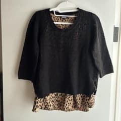 SONIA RYKIEL Collection レオパード柄ニット 40