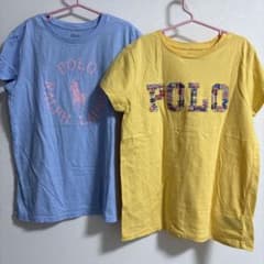 Polo Tシャツ 2枚セット 水色・黄色のサムネイル