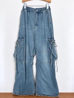 Kastane カーゴデニムパンツ ブルー サイズ1（M相当）のサムネイル