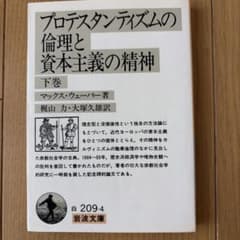 プロテスタンティズムの倫理と資本主義の精神 (下) 岩波文庫のサムネイル