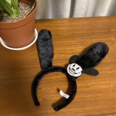 【美品】ディズニー　ミッキー　カチューシャ 黒のサムネイル