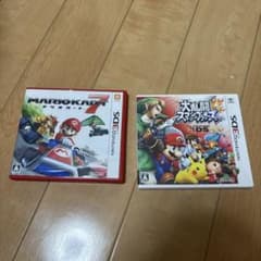 マリオカート7 大乱闘スマッシュブラザーズ 3DS ソフト2本セットのサムネイル