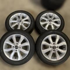 日産純正 デイズ ホイールセット ダンロップ 155/65R14 （青844 
