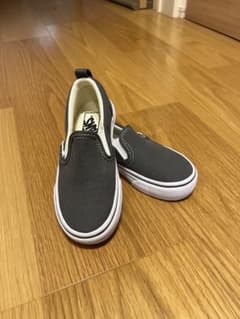 Vans  Slip-On グレー キッズシューズ　スリッポンのサムネイル