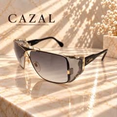 CAZAL Gold Black Sunglasses Y2K 955 - メルカリ