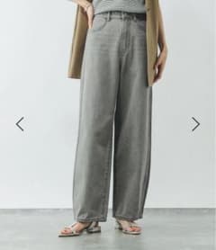 【新品タグ付き】グローバルワーク GOODデニムバギーパンツ グレーのサムネイル
