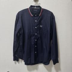 FRED PERRY ネイビー長袖シャツのサムネイル