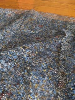 値下げ【美品】Rococo レース生地 ラメ 青 金 未使用タグ付きのサムネイル