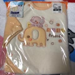 長袖コンビドレスオレンジぞうさん50〜60のサムネイル