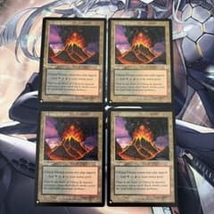 MTG アーボーグの火山 4枚 旧枠 英語 PWシンボル付き再販 - メルカリ