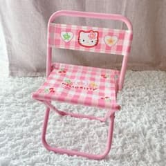希少品 レトロ ハローキティ‪‪ 折りたたみ イス　1999年製