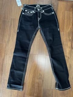 新品正規品TRUE RELIGION ステッチ ストレート デニム ジーンズ28 