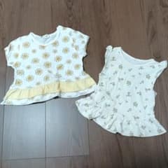 Tシャツ2枚セット　80cm 夏物のサムネイル