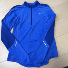 NIKE Dri-FIT ハーフジップ ランニングシャツ ブルーのサムネイル