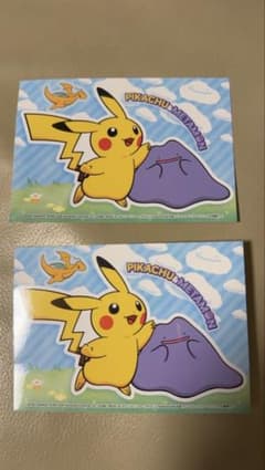 ピカチュウ メタモン ステッカー　2枚