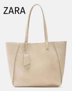 ZARA ベージュ トートバッグのサムネイル
