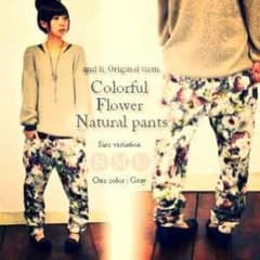 【and_it】花柄サルエルパンツのサムネイル