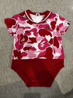 新品未使用】 BAPE babymilo カモフラ ロンパース 80 red - メルカリ