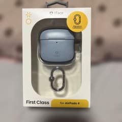 試着のみ 極美品 iFace AirPods 4用ケース くすみブルー - メルカリ