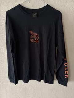 POLER 長袖Tシャツ ブラック 160cm ムラスポのサムネイル