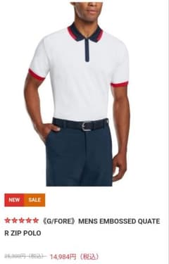 G/FORE EMBOSSED QUARTER ZIP POLO - メルカリ