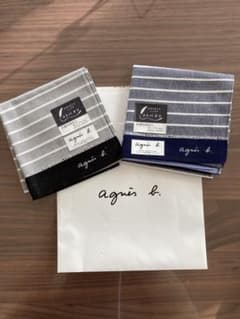 agnès b. ハンカチ 2枚セット 抗菌防臭加工のサムネイル