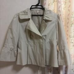 ショート丈 トレンチコート ベージュ フェミニン 可愛い　上品　きれいのサムネイル