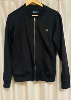 Fred Perry 黒 ジップアップ ジャケット ブルゾンのサムネイル