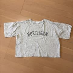 レディース グレー ロゴTシャツのサムネイル