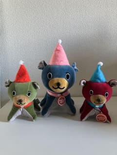 モダンペッツDreaming Bear Dogぬいぐるみ　青　赤　緑3個セットのサムネイル