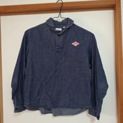 DANTON デニム ハーフボタンシャツ 34 ネイビーのサムネイル