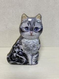 猫 缶 空き缶 猫シェイプ缶のサムネイル