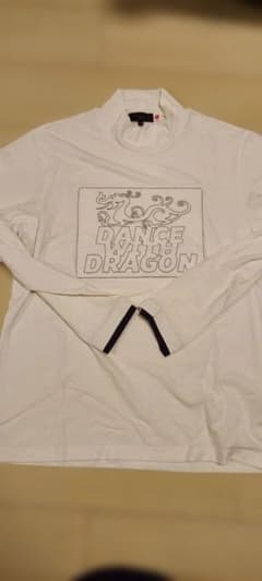柔らか素材　Dance with Dragon モックネックシャツ　３　白 柔らか素材 Dance with Dragon モックネックシャツ 3 白 - メルカリ