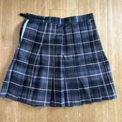 チェック柄 プリーツ ミニスカート グレーのサムネイル