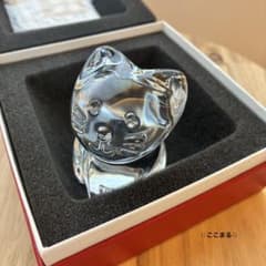 Baccarat バカラ ミニマルズ キャット 猫 クリスタル 置物 箱付 - メルカリ