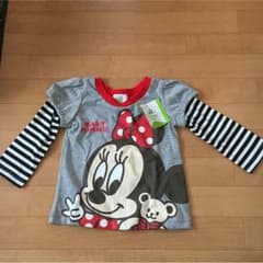 新品☆西松屋 重ね着風 ロンT ディズニー ミニーのサムネイル