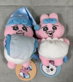 おぱんちゅうさぎ デスクトップから見守るぬいぐるみ　2個セットのサムネイル