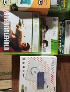 Xbox 360 software, VGA HD AV cable, Memory Stick, etc.