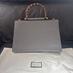 ABランク GUCCIグッチ ニムフェア バンブー レザーバッグ 453764 