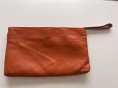 GIANNI CHIARINI クラッチバッグ オレンジ レザーのサムネイル