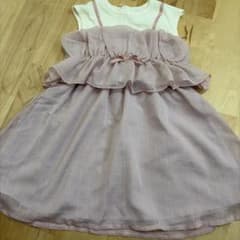 キッズ ワンピース 130cm ノースリーブのサムネイル