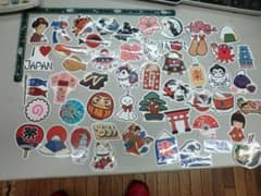 日本の伝統デザイン シールセット 約50枚