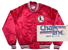 usa製8-90sCardinalsスタジャンChalkLineナイロンL位赤 usa製8-90sCardinalsスタジャンChalkLineナイロンL位赤 - メルカリ