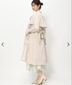 MISCH MASCH サイドプリーツ　トレンチコート　38ベージュのサムネイル