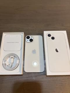Apple iPhone 13 ホワイト 本体 充電ケーブル付きのサムネイル