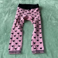 ベビー キッズ ハート柄 I Love Mama スパッツ　95センチのサムネイル