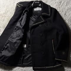 美品□schott HTC ピーコート スタッズ ネイビー 7117 36 - メルカリ