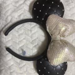 ディズニー カチューシャ 黒リボン付きのサムネイル